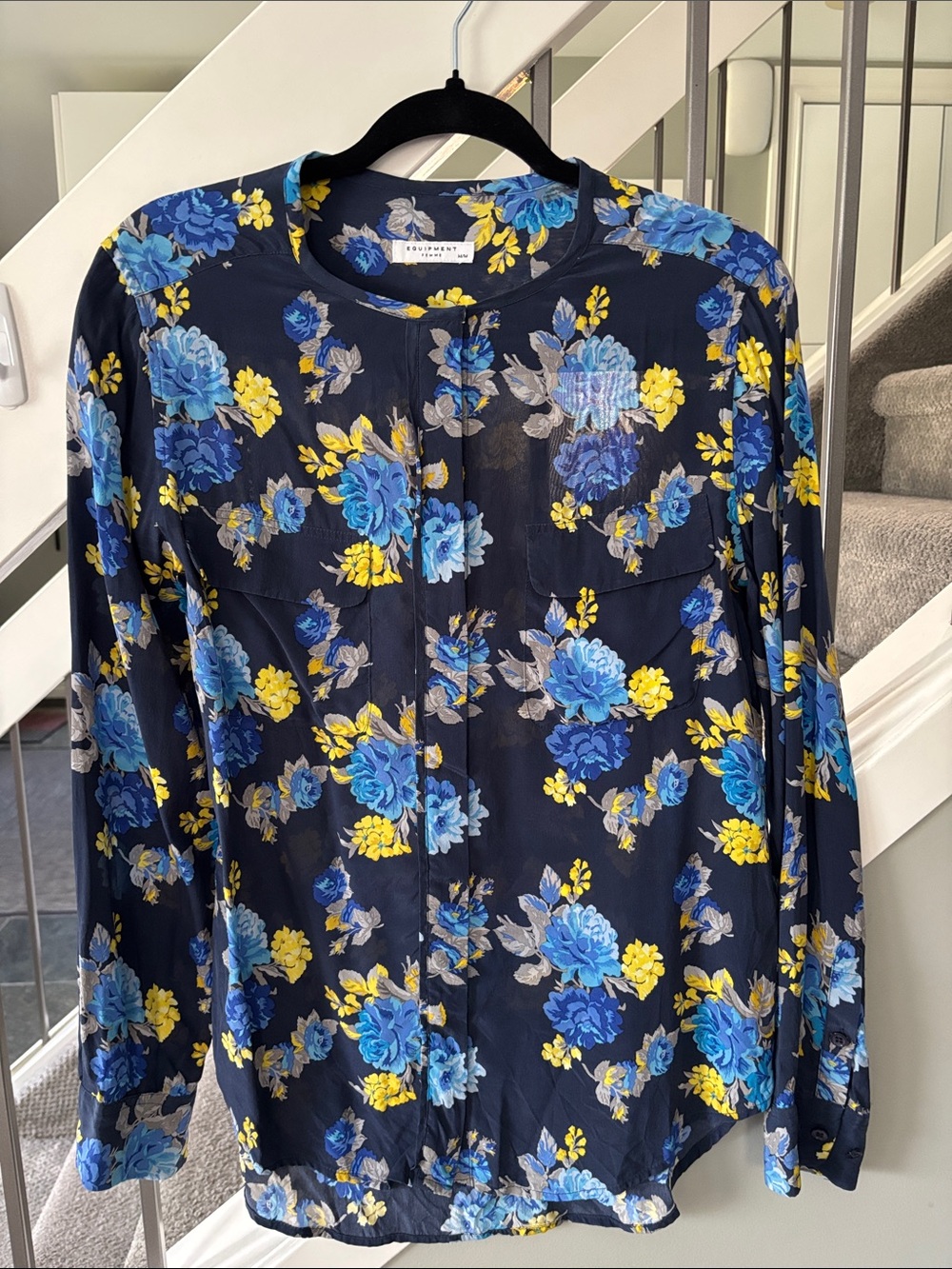 EQUIPMENT Floral Silk Blouse